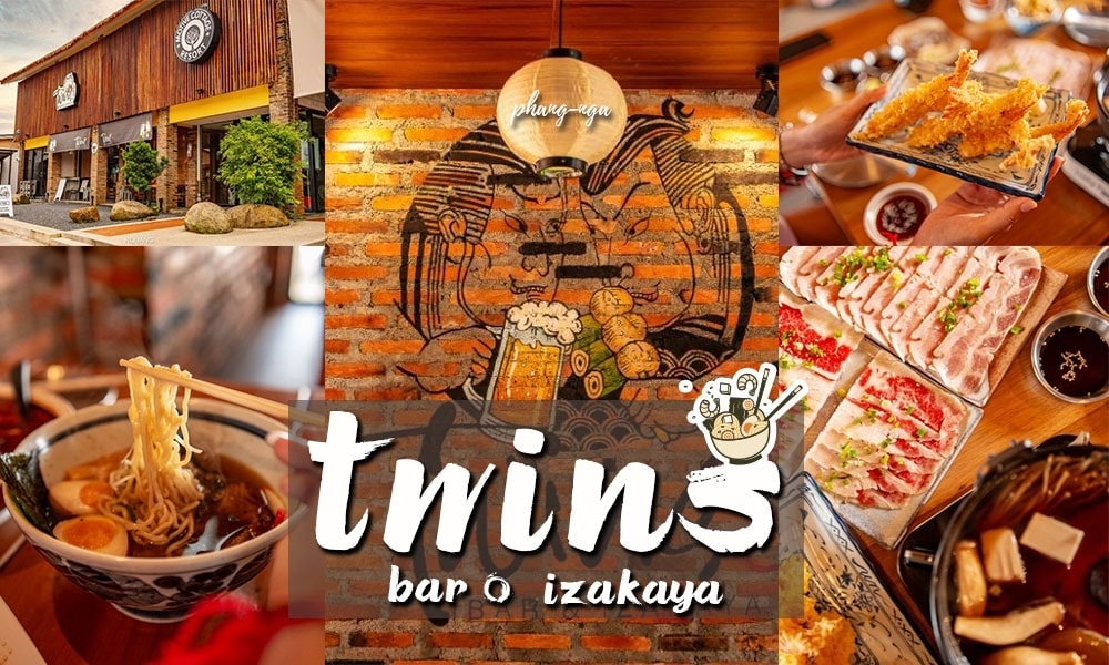 Twins Bar and Izakaya ร้านกินดื่ม สไตล์ญี่ปุ่น เขาหลักพังงา
