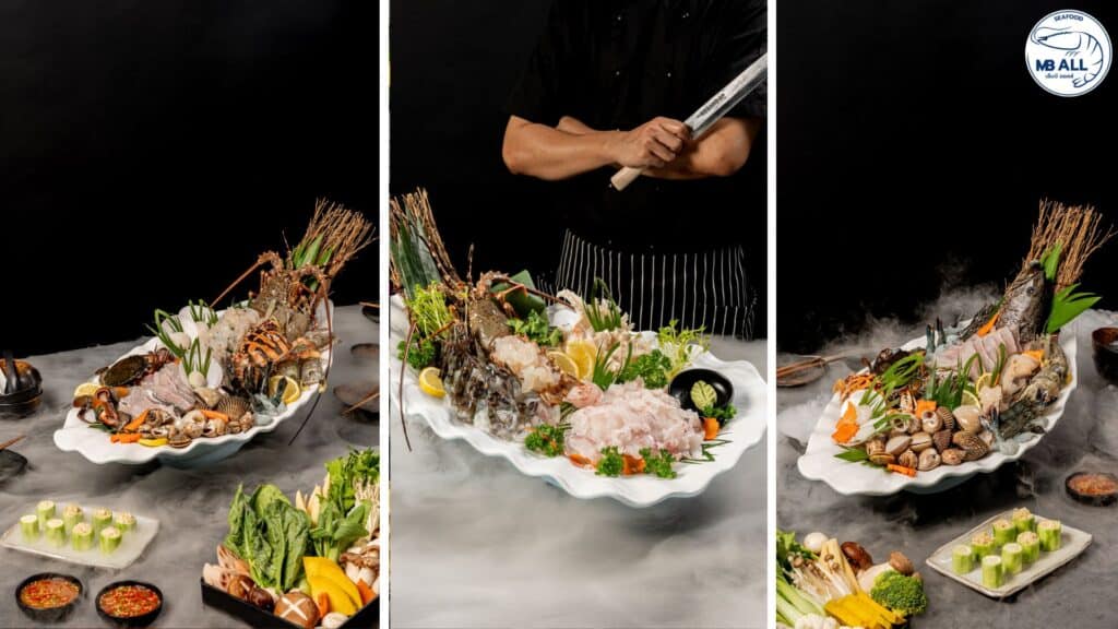 เชฟกำลังเตรียมอาหารที่ ร้านอาหารภูเก็ต ซึ่งเชี่ยวชาญด้านชาบูคอง