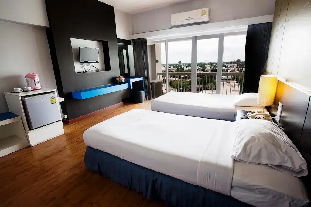 ห้องพักแบบ เตียงนอนแฝด สุดหรู ที่พักพิษณุโลก