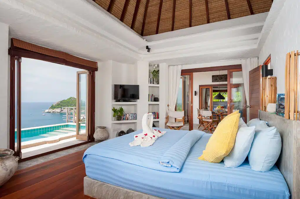 ที่พักเกาะเต่า ห้องนอนพร้อมวิวทะเลในราชบุรี