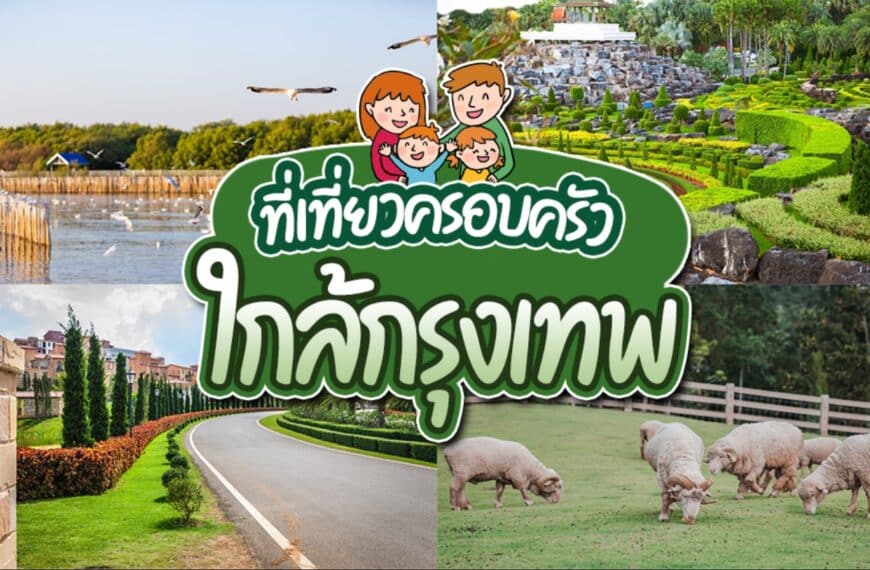 รวมสถานที่ท่องเที่ยวที่เหมาะสำหรับครอบครัวใกล้กรุงเทพฯ: อุทยานชายฝั่งที่มีนก สวนที่ตกแต่งอย่างสวยงาม ถนนที่มีต้นไม้เรียงราย และการเลี้ยงแกะในทุ่งนา เหมาะสำหรับผู้ที่กำลังมองหาที่เที่ยวครอบครัวใกล้กรุงเทพ