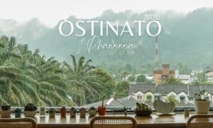 จากหน้าต่างร้านกาแฟ อัลบั้ม Ostinato 2020 สะท้อนเสียงอันนุ่มนวลขณะที่คุณมองไปยังต้นไม้และบ้านเรือนที่มีภูเขาปกคลุมไปด้วยหมอก ต้นไม้เล็กๆ ถูกจัดวางอย่างประณีตบนขอบหน้าต่าง ช่วยเพิ่มเสน่ห์ให้กับภาพอันเงียบสงบนี้.